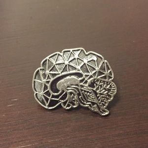 NWOT! Brain pin science jewelry